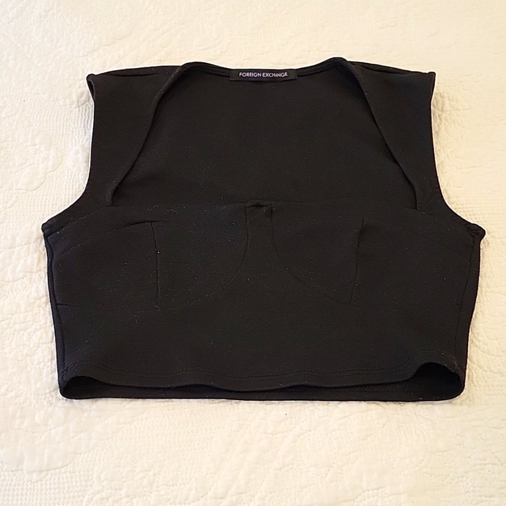 Black Crop top